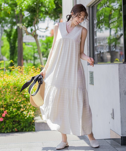「VICKY」 ノースリーブワンピース M ブラック レディース_画像3