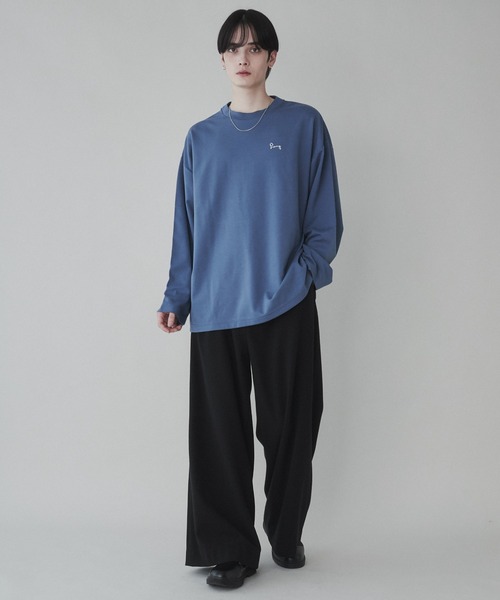 「LUCY」 長袖Tシャツ MEDIUM ブラック系その他 メンズ_画像2