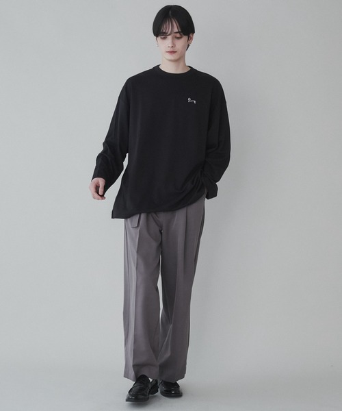 「LUCY」 長袖Tシャツ MEDIUM ブラック系その他 メンズ_画像6