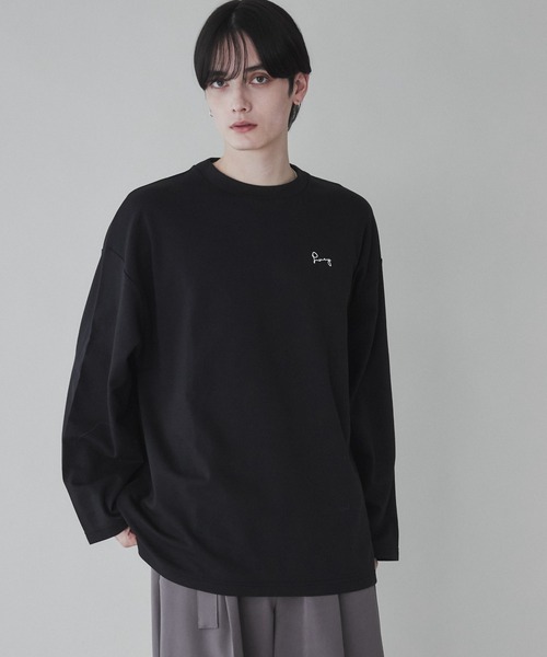 「LUCY」 長袖Tシャツ MEDIUM ブラック系その他 メンズ_画像8