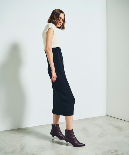 「GRACE CONTINENTAL」 ニットワンピース 36 ブラック レディースの画像