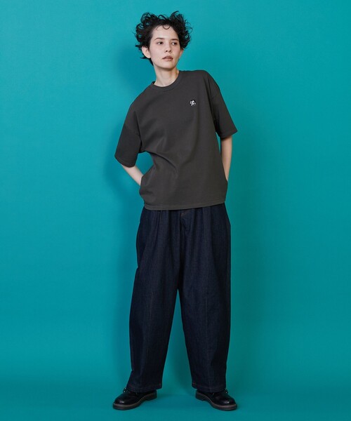 スピッツ　フェイクファー　Tシャツ　160 FRAPBOIS（フラボア） tシャツ 半袖 FELIX ピグメントT レディース