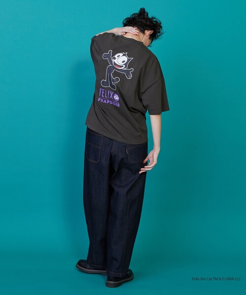 FRAPBOIS（フラボア） tシャツ 半袖 FELIX ピグメントT レディース