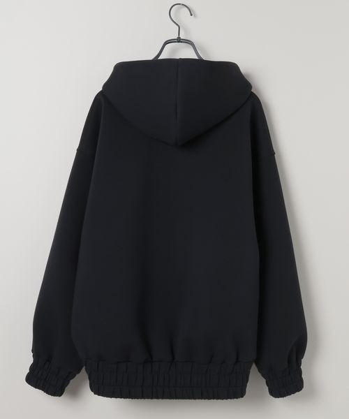 「JEANASIS」 ジップアップパーカー FREE ブラック レディース_画像2