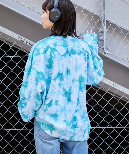 「etsinta」 スウェットカットソー ONE SIZE ブルー レディース_画像3