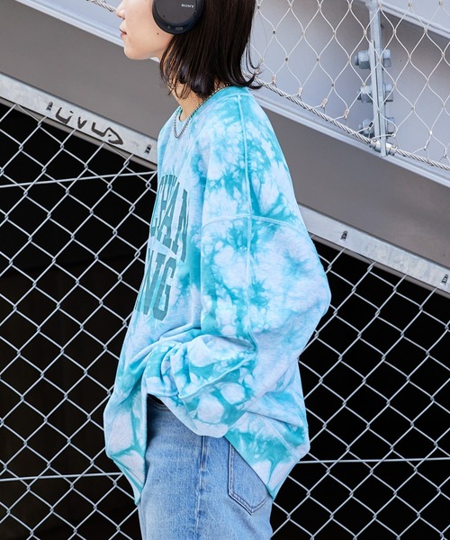 「etsinta」 スウェットカットソー ONE SIZE ブルー レディース_画像4