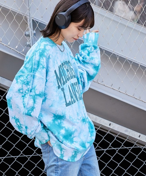 「etsinta」 スウェットカットソー ONE SIZE ブルー レディース_画像5