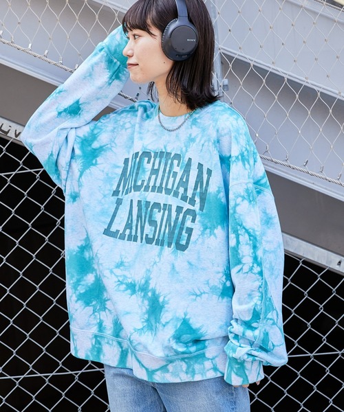 「etsinta」 スウェットカットソー ONE SIZE ブルー レディース_画像6