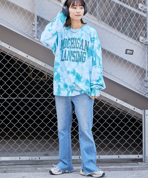 「etsinta」 スウェットカットソー ONE SIZE ブルー レディース_画像7