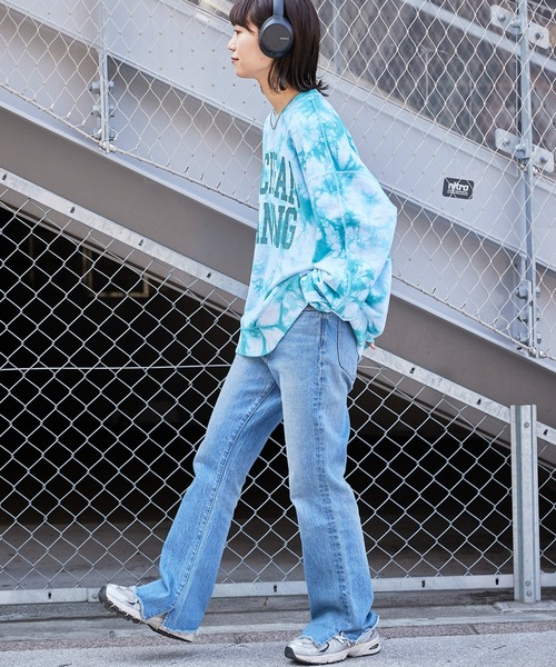 「etsinta」 スウェットカットソー ONE SIZE ブルー レディース_画像9