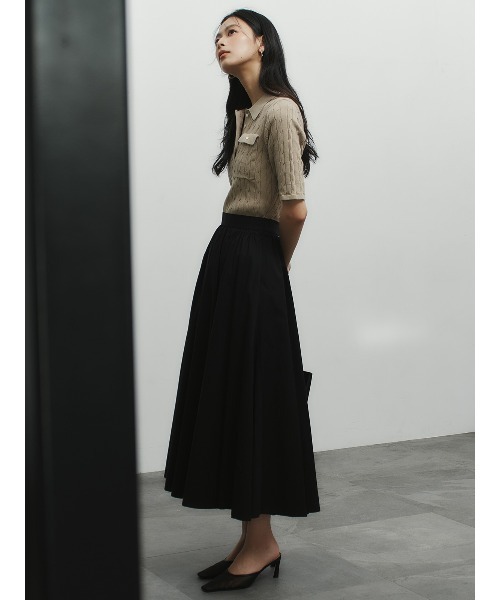 anuans（アニュアンス） ワンピース ケーブルポロニットドッキング