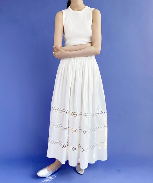 「EDIT. FOR LULU」 ロングスカート 34 ホワイト レディース_画像2