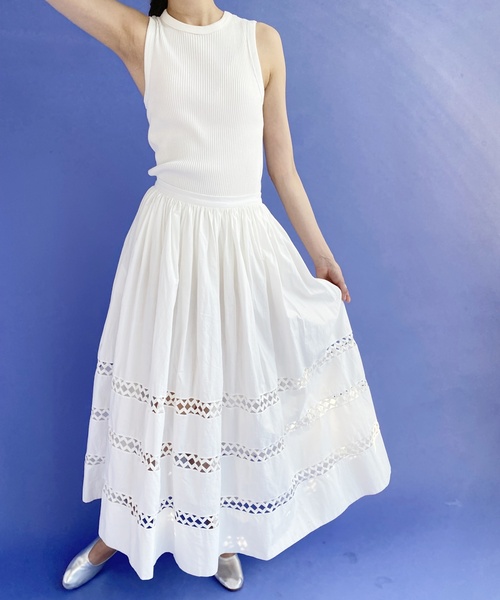 「EDIT. FOR LULU」 ロングスカート 34 ホワイト レディース_画像3