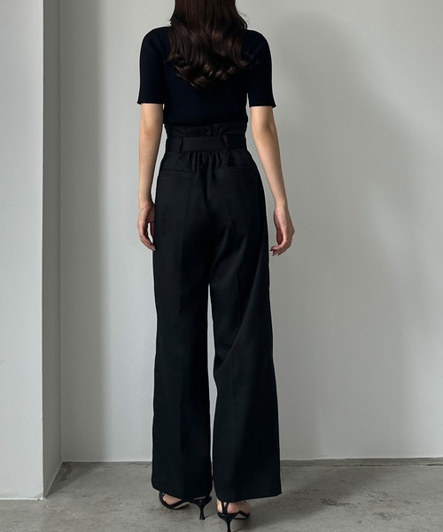 「Louere」 スラックス LARGE アイボリー レディース_画像6