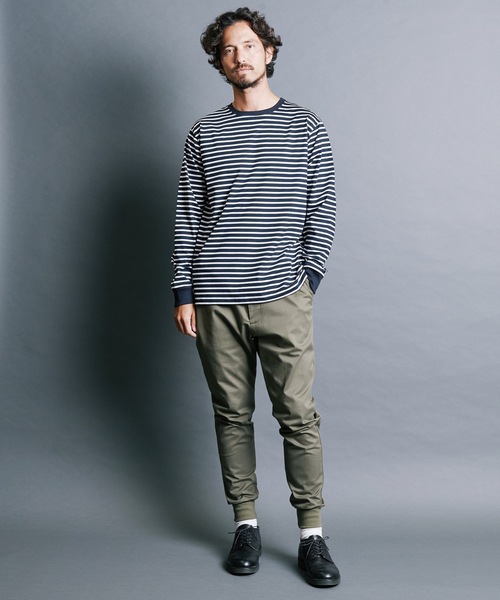 「Magine」 長袖Tシャツ 44 ブラック×ホワイト メンズ_画像9