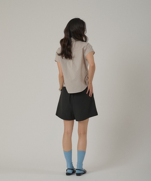 ブラウス シャツ gather design shirt blouse / ギャザーデザインブラウス レディースの画像