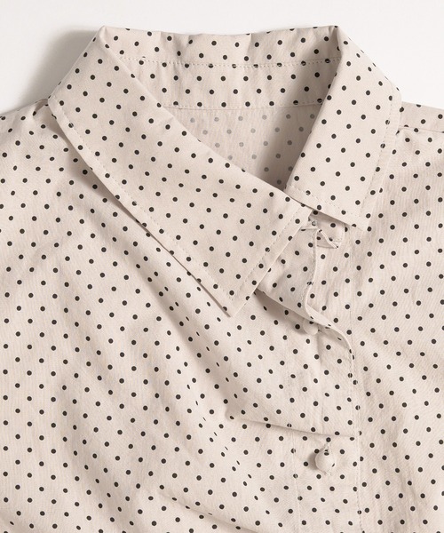 ブラウス シャツ gather design shirt blouse / ギャザーデザインブラウス レディースの画像