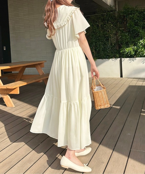 「apres jour」 半袖ワンピース X-LARGE ブルー レディース_画像7