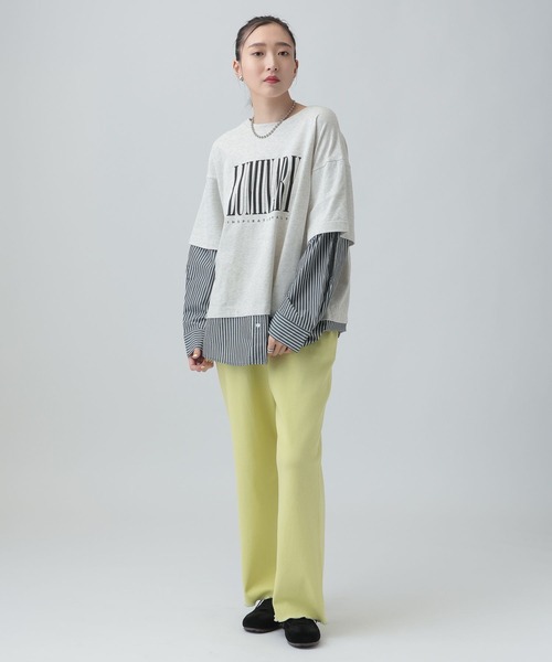 LEPSIM（レプシィム） tシャツ 布帛レイヤードBIGTEE 645476
