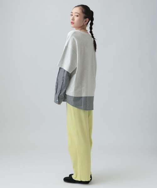 LEPSIM（レプシィム） tシャツ 布帛レイヤードBIGTEE 645476