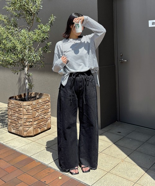 I-SOOK（アイスー） ワイドパンツ ジーンズ デニム デニムパンツ