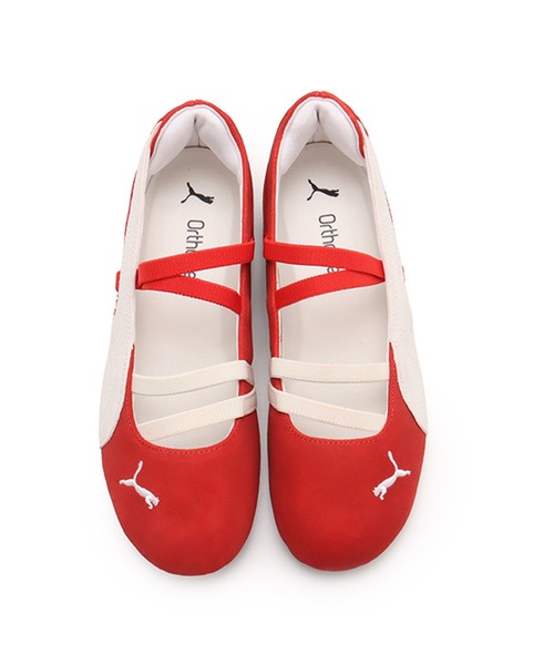 「PUMA」 シューズ 23cm レッド レディース_画像2