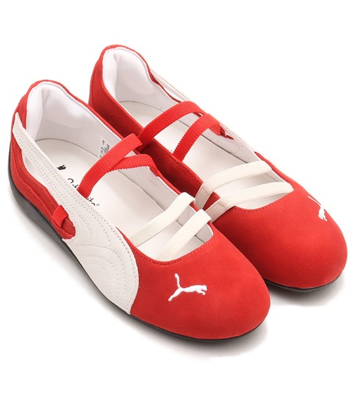 「PUMA」 シューズ 23cm レッド レディース_画像4