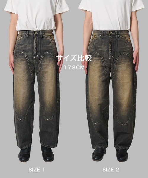 ジーンズ NEWCOMMUNE Baggy Denim Pants メンズの画像