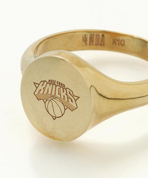 ネックレス Off The Court by NBA K10GOLD RING KNIKS メンズの画像
