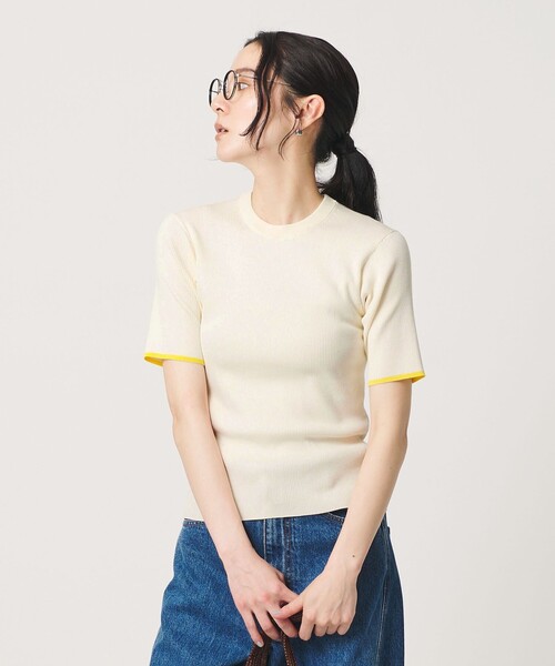 BEAUTY＆YOUTH UNITED ARROWS ニット セーター リブライン ショート