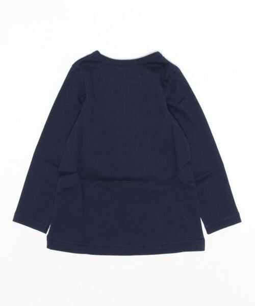 「hakka kids」 「KIDS」長袖カットソー 110cm ネイビー キッズ_画像2