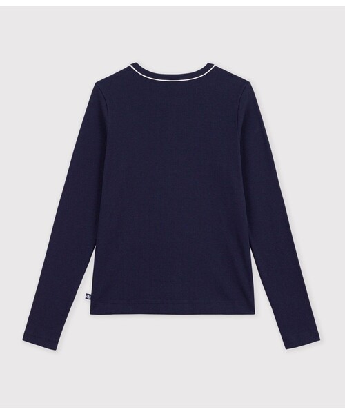 PETIT BATEAU（プチバトー） カーディガン 2×2リブ編みカーディガン 