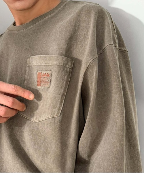 「Java」 長袖カットソー X-LARGE グリーン レディース_画像2