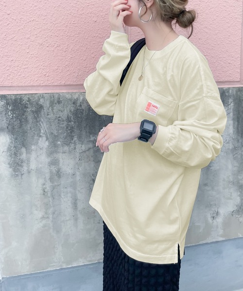 「Java」 長袖カットソー X-LARGE グリーン レディース_画像3