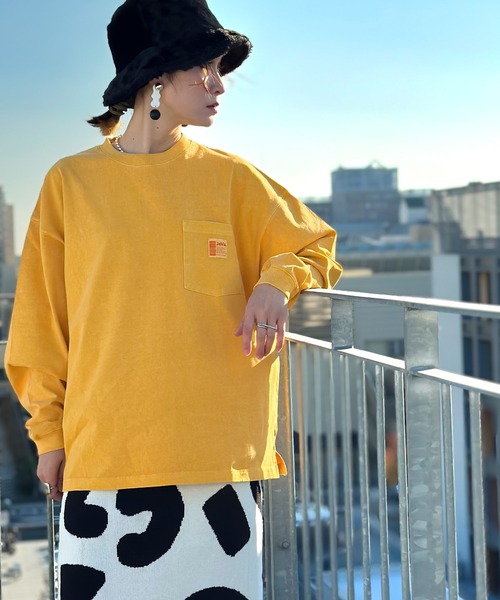 「Java」 長袖カットソー X-LARGE グリーン レディース_画像4