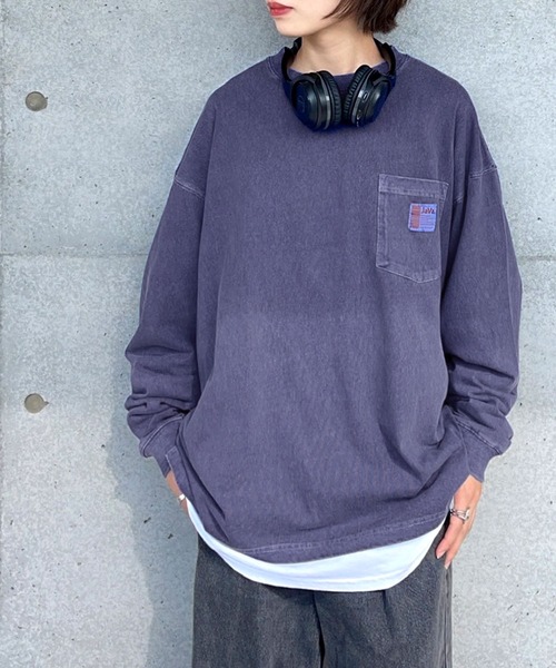 「Java」 長袖カットソー X-LARGE グリーン レディース_画像5