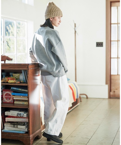 「Sunny clouds」 チノパンツ LARGE ブラック レディース_画像5