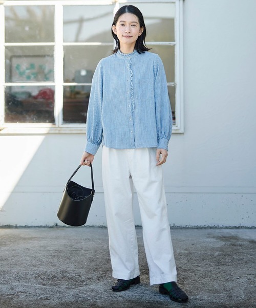 「Sunny clouds」 チノパンツ LARGE ブラック レディース_画像7