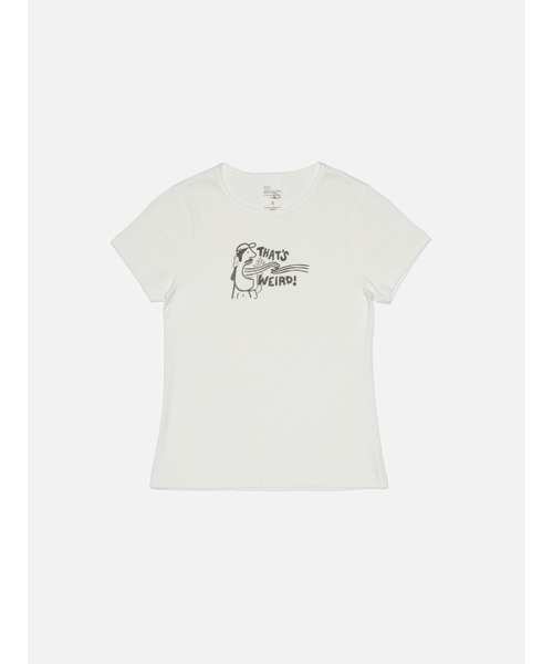 tシャツ 半袖 「Nudie Jeans」ヌーディージーンズ Eve T-Shirt 132015 / Tシャツ / Thats Weird Offwhite / レディース
