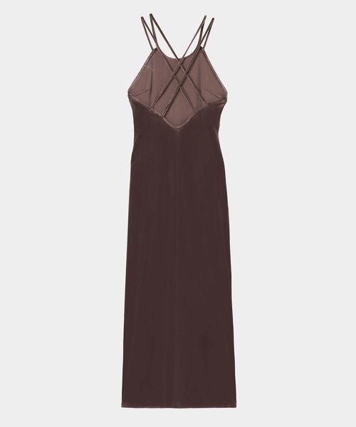 ワンピース 「tanakadaisuke/タナカダイスケ」velour cami-one piece/ベロアキャミワンピースの画像