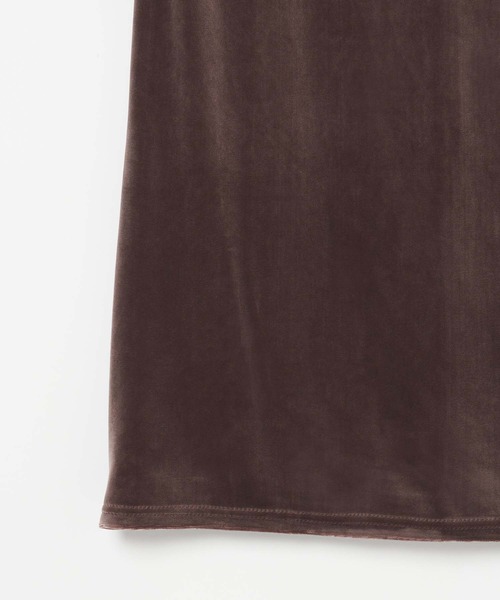 ワンピース 「tanakadaisuke/タナカダイスケ」velour cami-one piece/ベロアキャミワンピースの画像