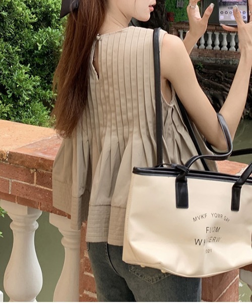 「gossip!ロサンゼルス」 ノースリーブブラウス S ホワイト レディース_画像8