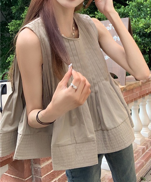 「gossip!ロサンゼルス」 ノースリーブブラウス S ホワイト レディース_画像9