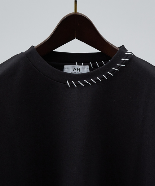 「AH ABAHOUSE」 長袖Tシャツ 48 グレイッシュブルー メンズ_画像2