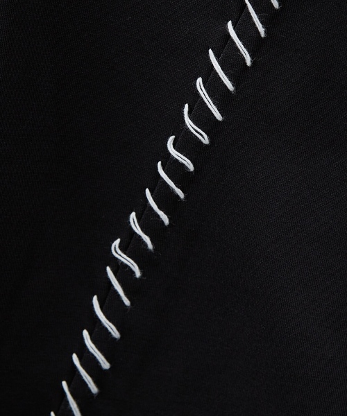 「AH ABAHOUSE」 長袖Tシャツ 48 グレイッシュブルー メンズ_画像4