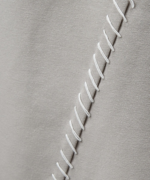 「AH ABAHOUSE」 長袖Tシャツ 48 グレイッシュブルー メンズ_画像7
