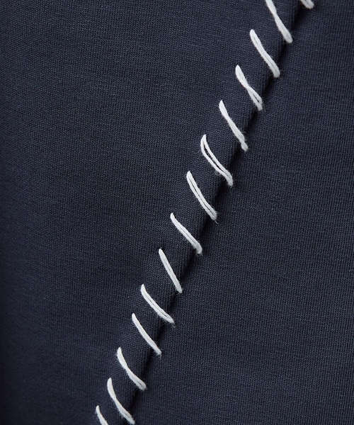「AH ABAHOUSE」 長袖Tシャツ 48 グレイッシュブルー メンズ_画像8