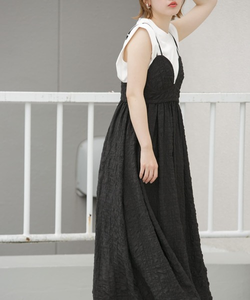 「KBF」 キャミソールワンピース ONE パープル レディース_画像6