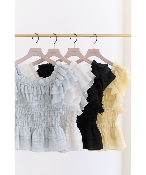 Her lip to La Plage Peplum Top レディース : ZOZOTOWN Yahoo!店