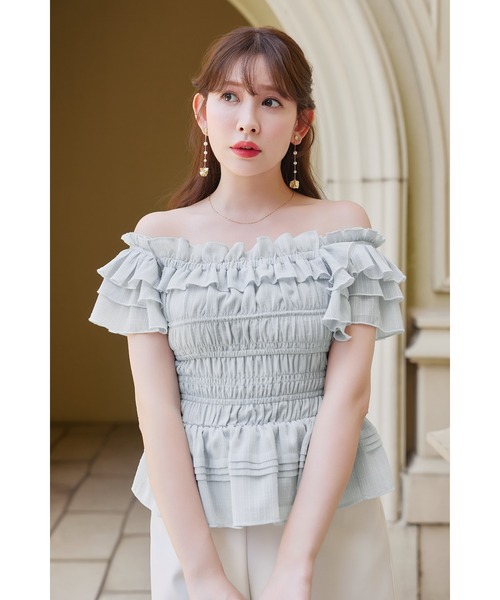 Her lip to La Plage Peplum Top レディース : ZOZOTOWN Yahoo!店